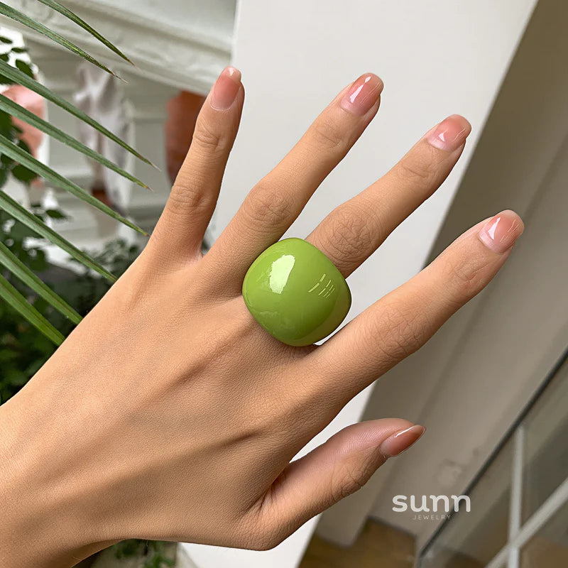 Lanaya Colorful Resin Ring