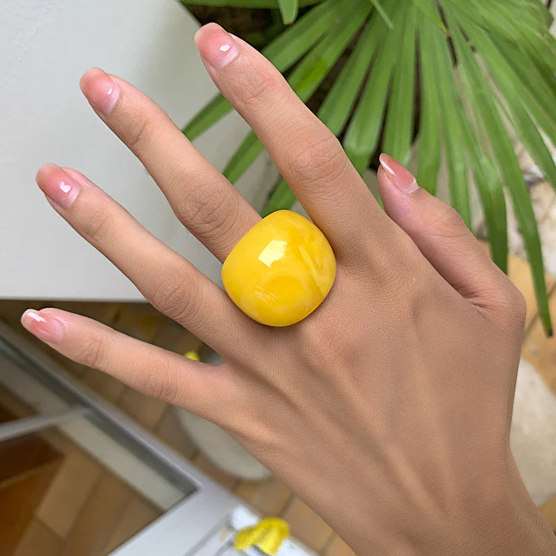 Lanaya Colorful Resin Ring