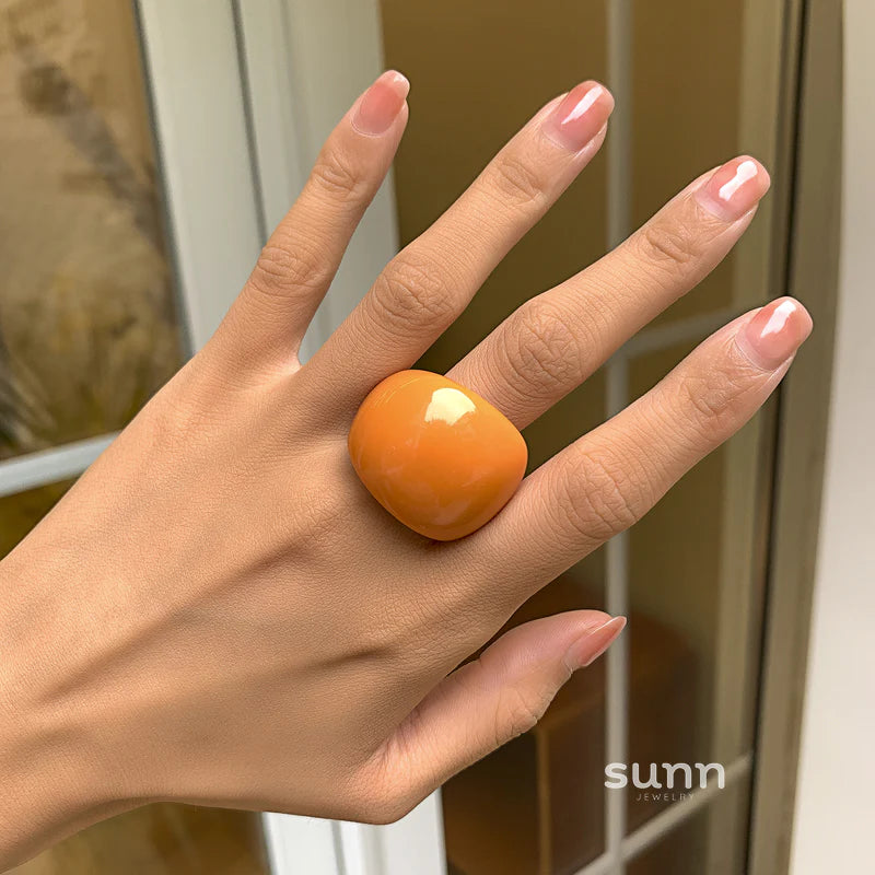 Lanaya Colorful Resin Ring