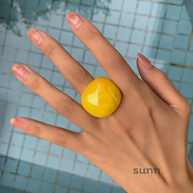 Lanaya Colorful Resin Ring