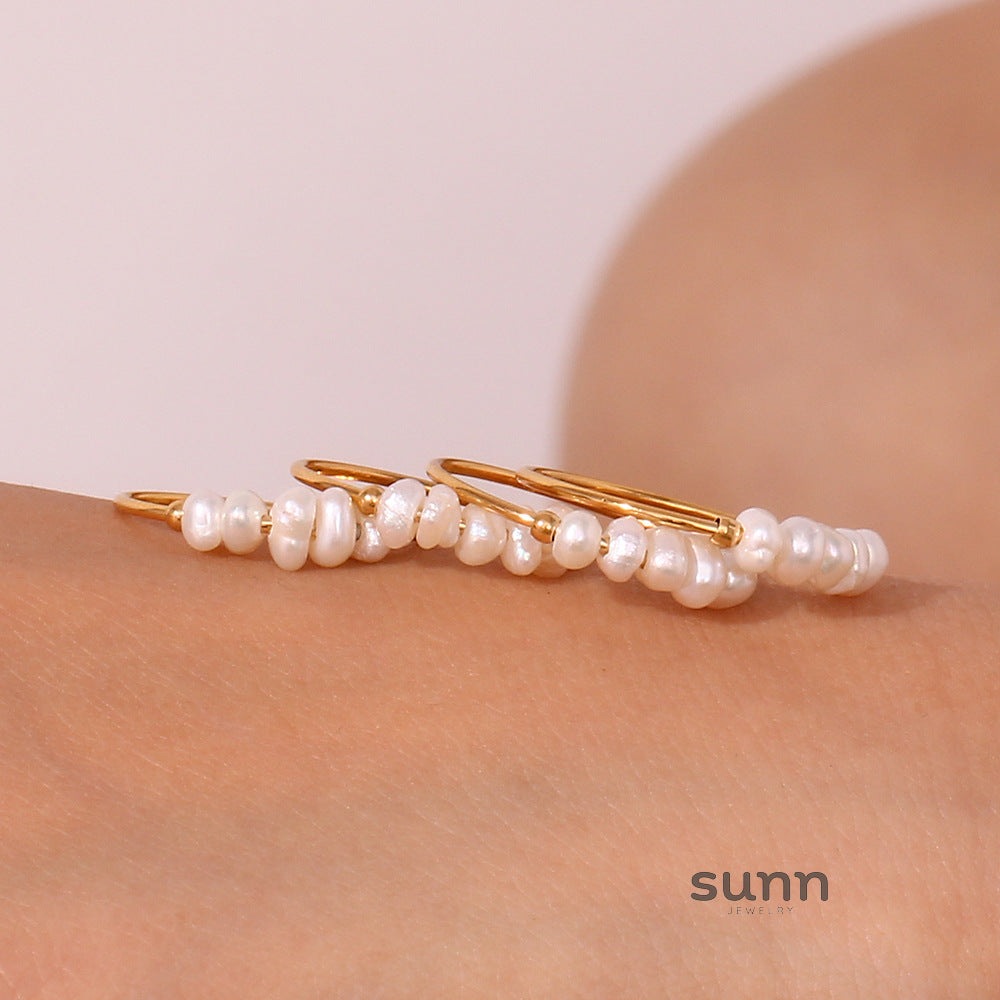 Landry Pearl Stacking Ring [IUC9NEBS]