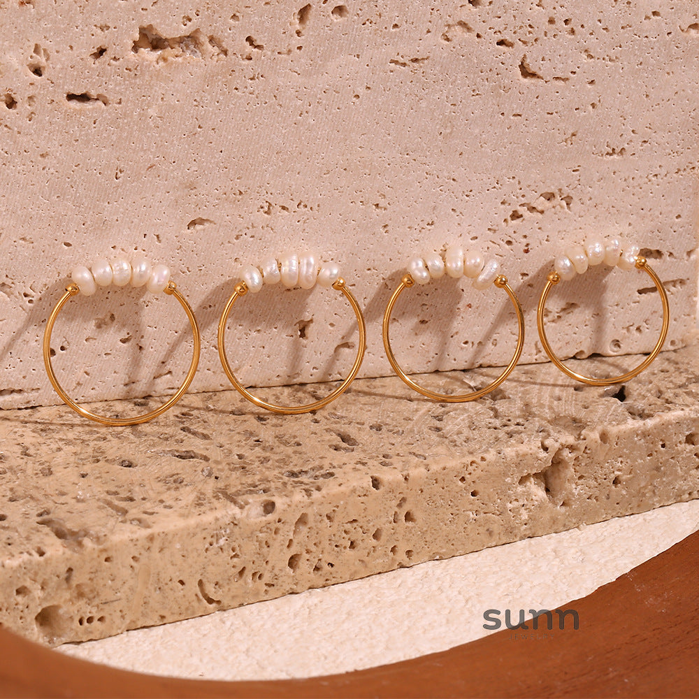 Landry Pearl Stacking Ring [UNYFLY9P]