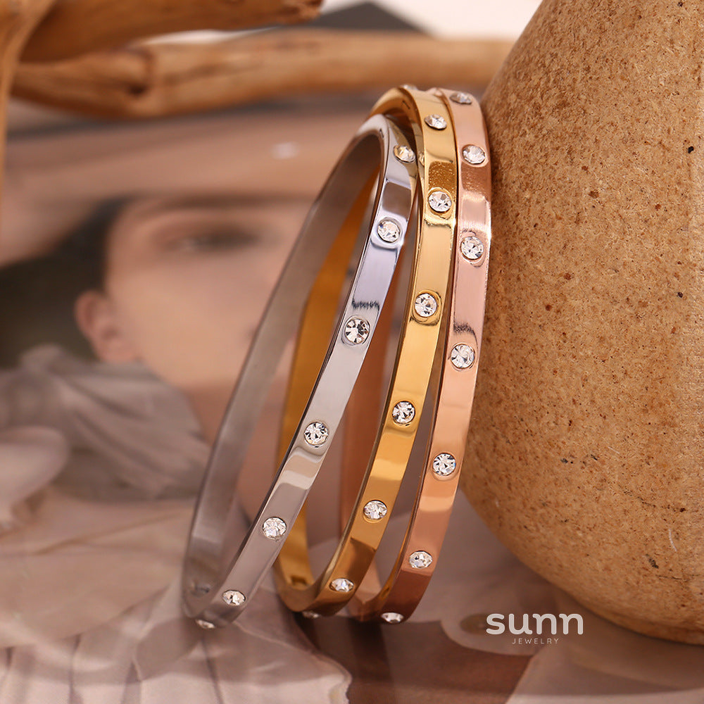 Lanna Dainty Zircon Bracelet [805S2LHA]