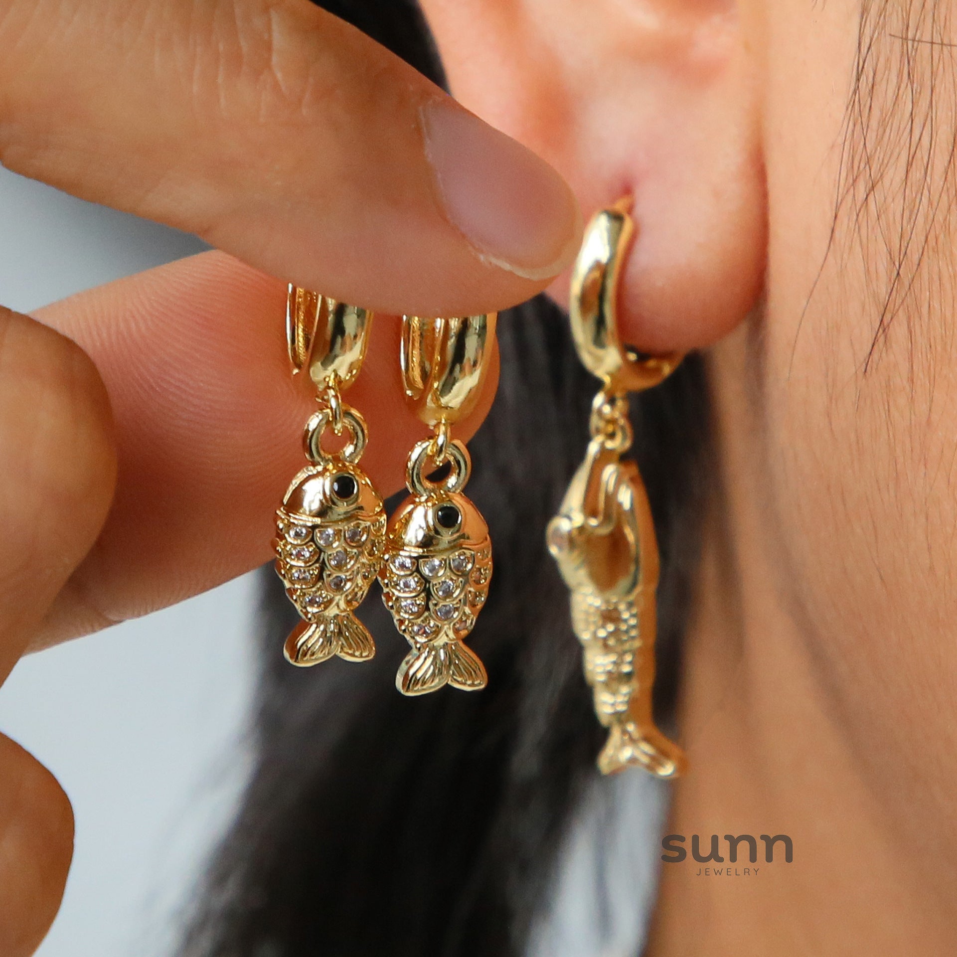Larae Gilded Ocean Earrings [QAHLUE3H]