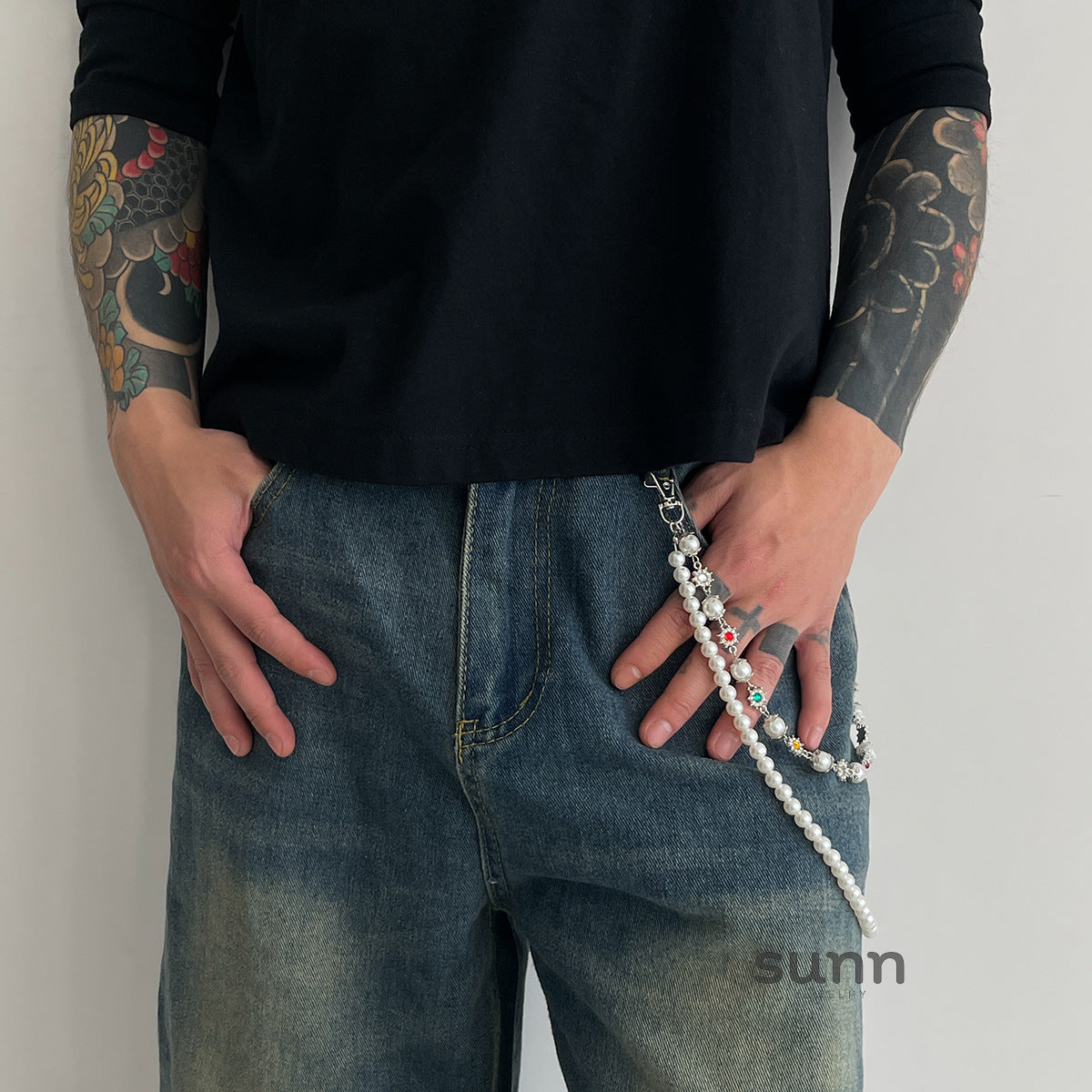 Laramie Pearl Floret Pants Chain [RJX5FZEM]