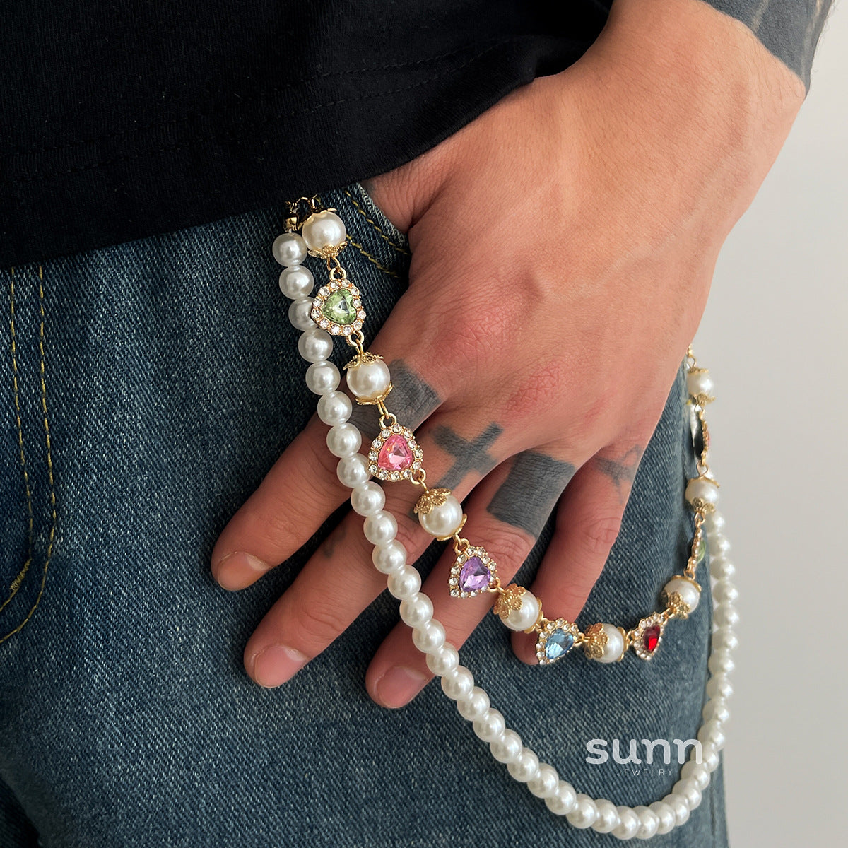 Laramie Pearl Floret Pants Chain [P2O804OY]