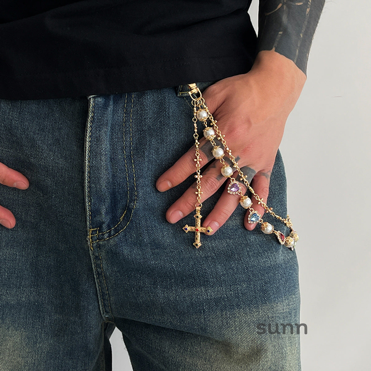 Laramie Pearl Floret Pants Chain [3YQUA6O5]