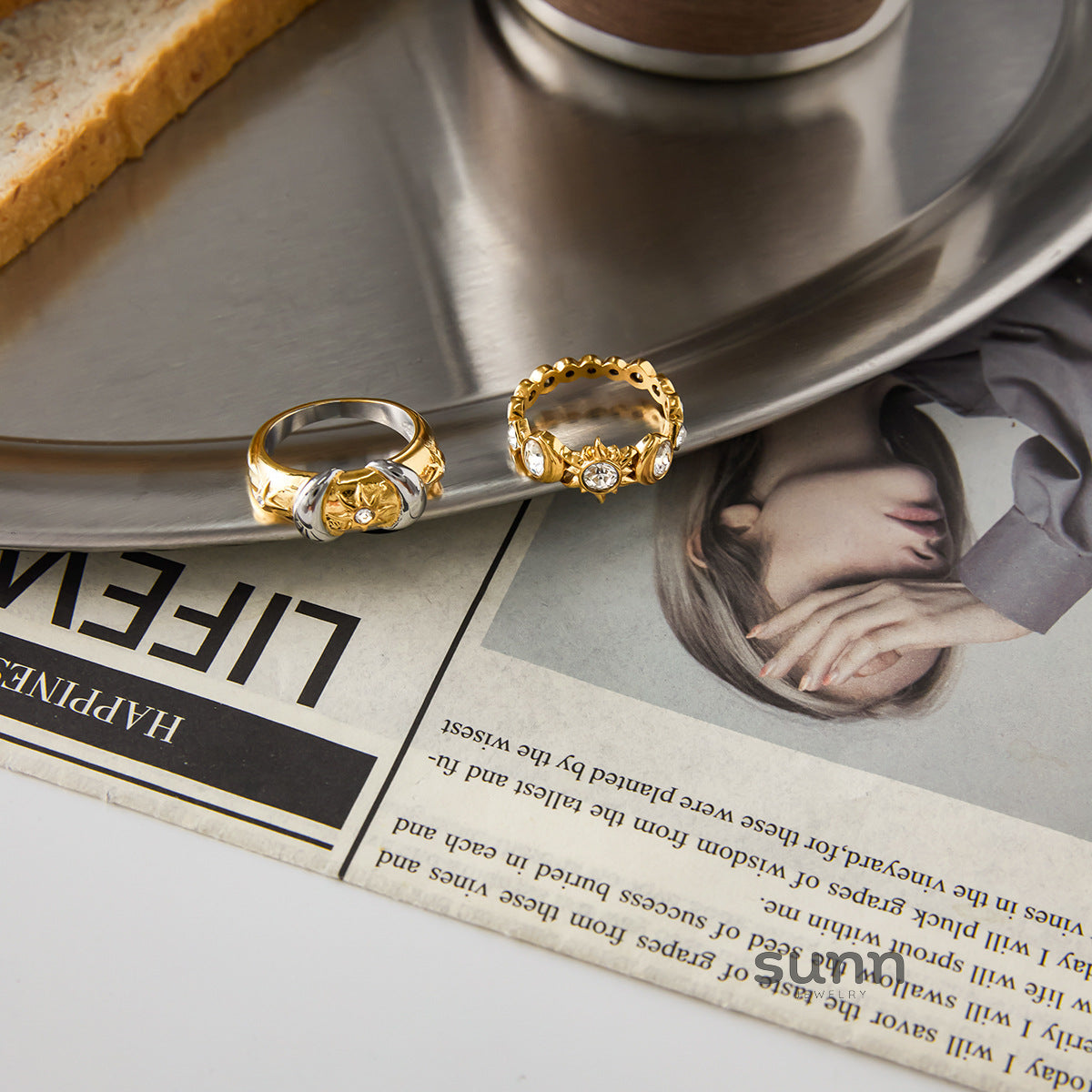 Lareen Sunburst Zircon Ring [OIA1MKUR]