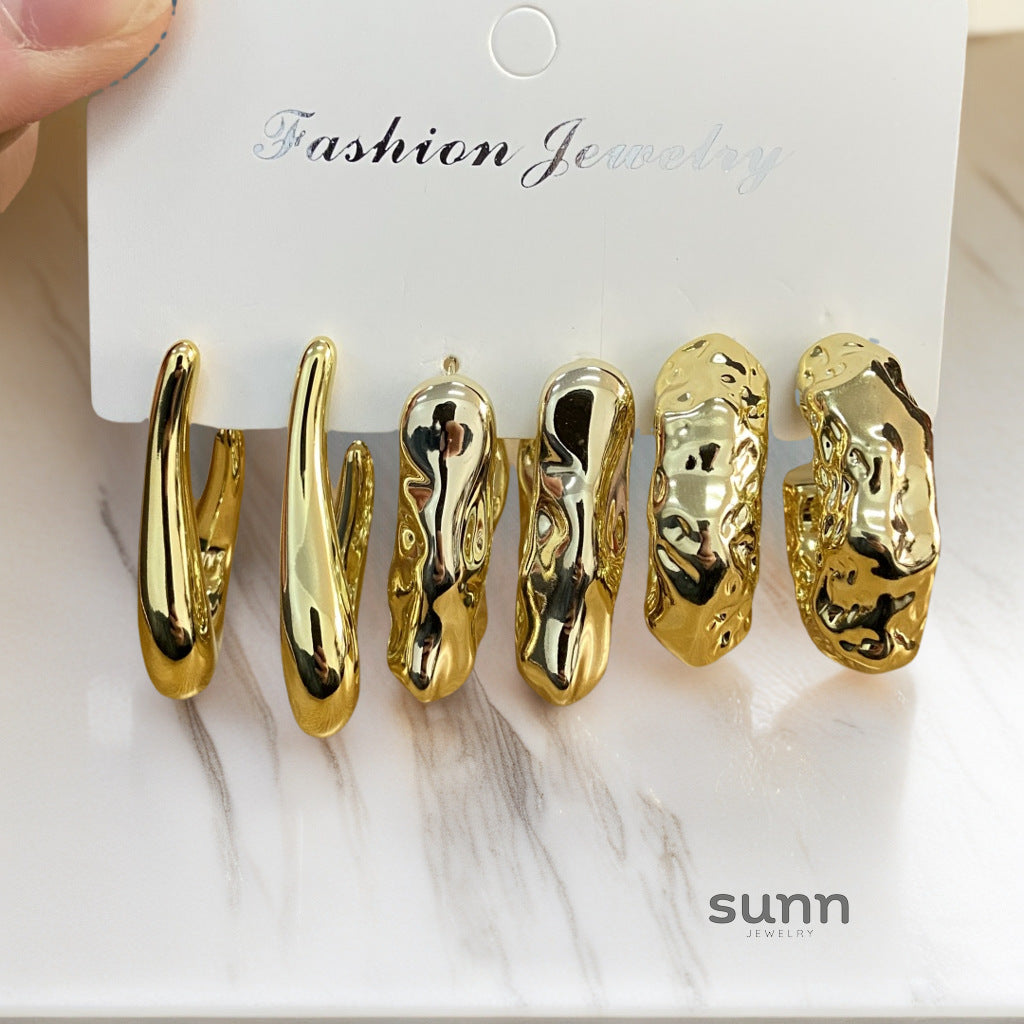 Lareina Geometric Shell Earrings [IUQHFCOO]