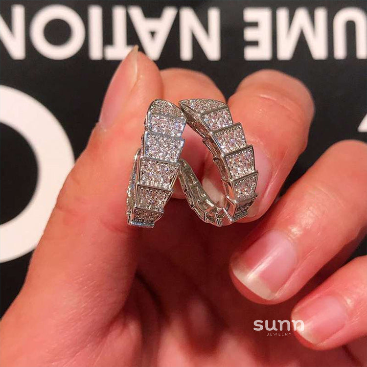 Lariah Serpent Stud Earrings [5ACUQHHM]