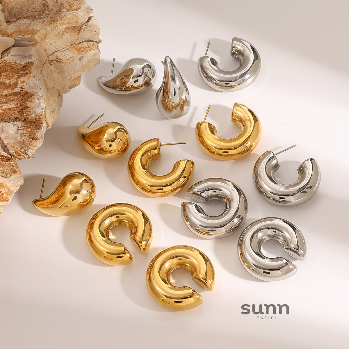 Larkyn Titanium Drop Earrings [TGJXXJ83]