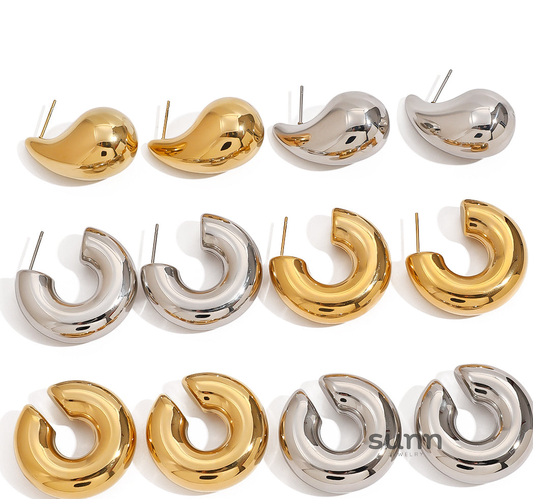Larkyn Titanium Drop Earrings [YN03TQLE]
