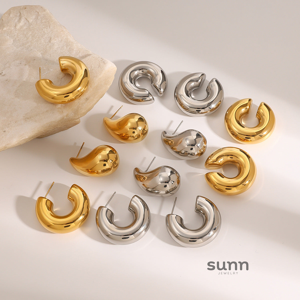 Larkyn Titanium Drop Earrings [26Q993JI]
