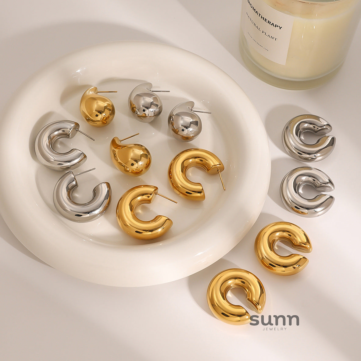 Larkyn Titanium Drop Earrings [WQQYWO4Y]