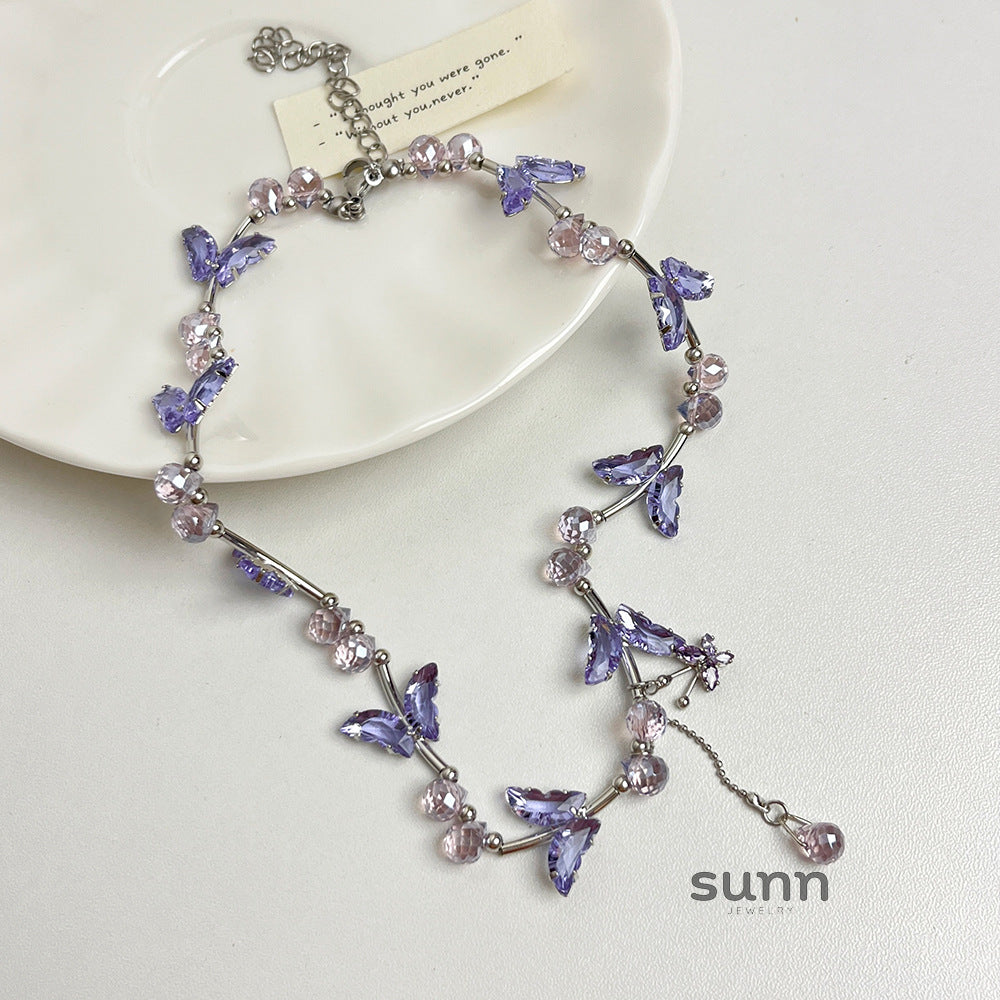 Lauryn Butterfly Tassel Necklace [N7FB2L4X]