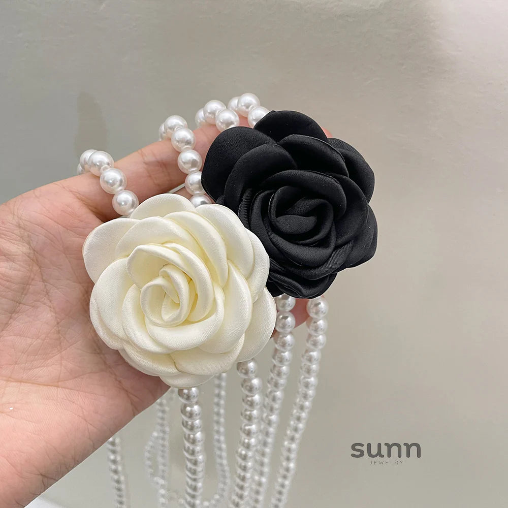 Lauryn Pearl Camellia Waist Chain