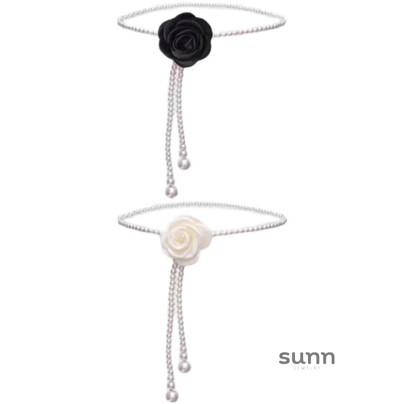 Lauryn Pearl Camellia Waist Chain