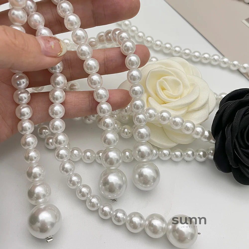 Lauryn Pearl Camellia Waist Chain