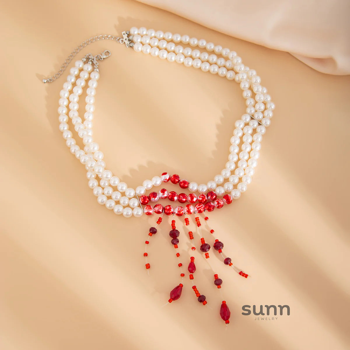 Laurynn Gothic Pearl Choker