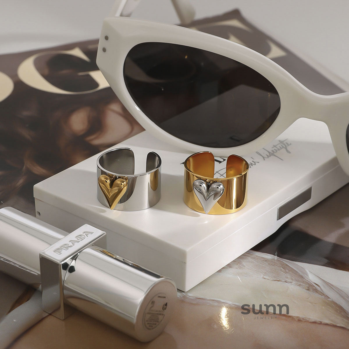 Laveah Dainty Heart Ring [196JBTCS]