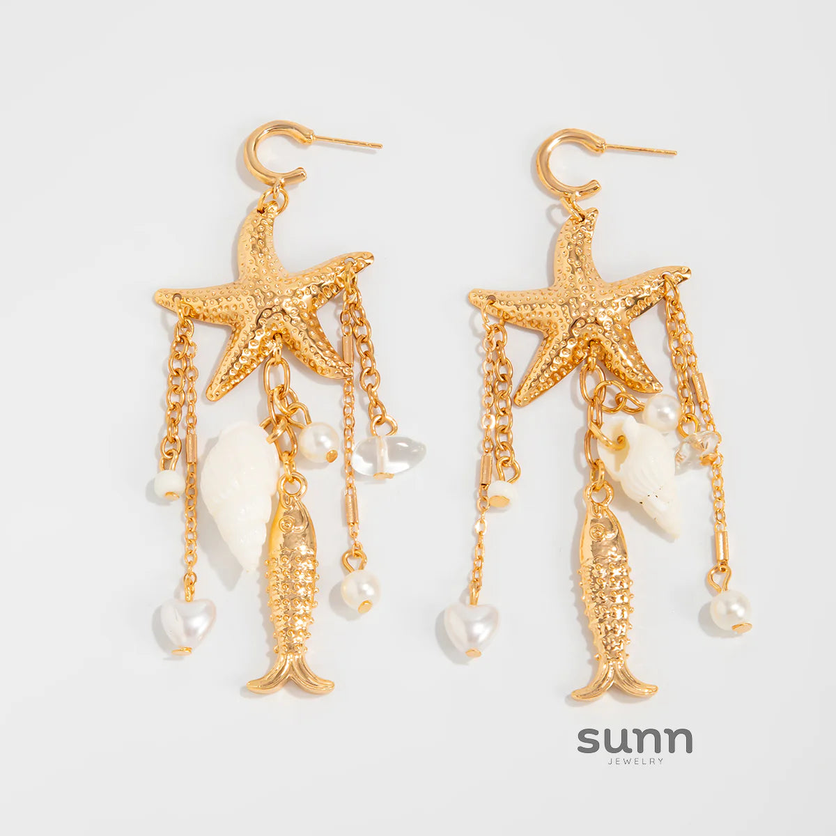 Laveah Starfish Drop Earrings