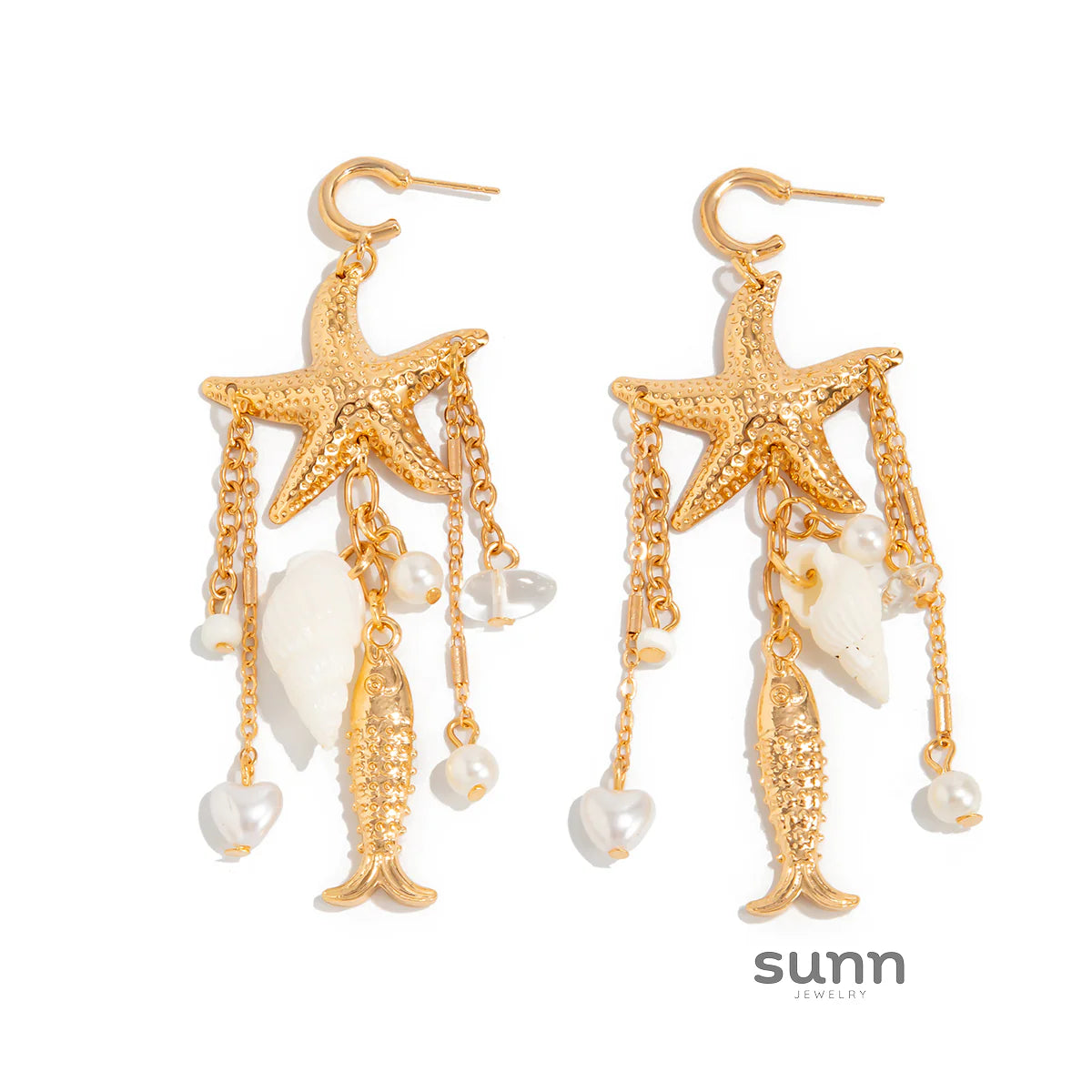 Laveah Starfish Drop Earrings