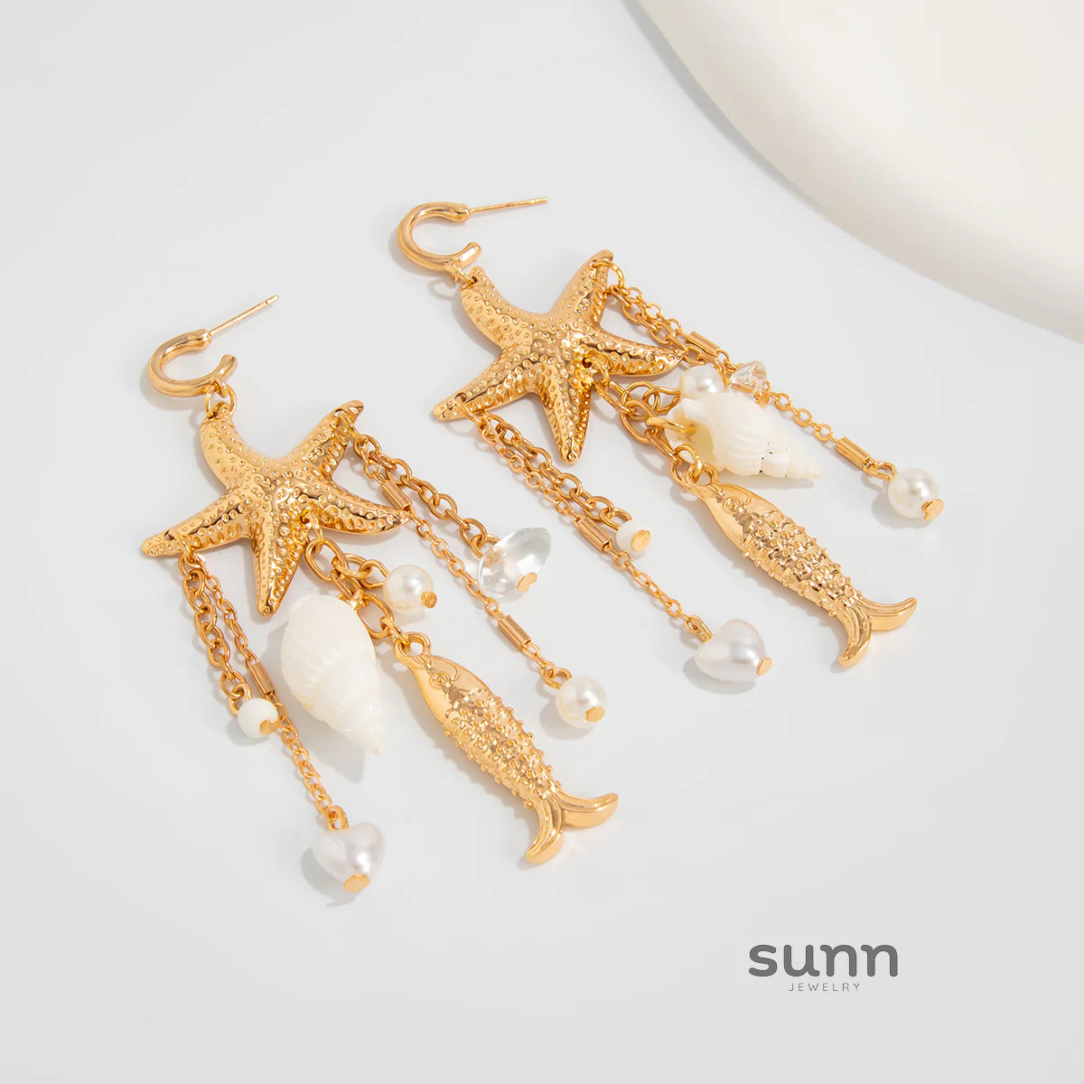 Laveah Starfish Drop Earrings