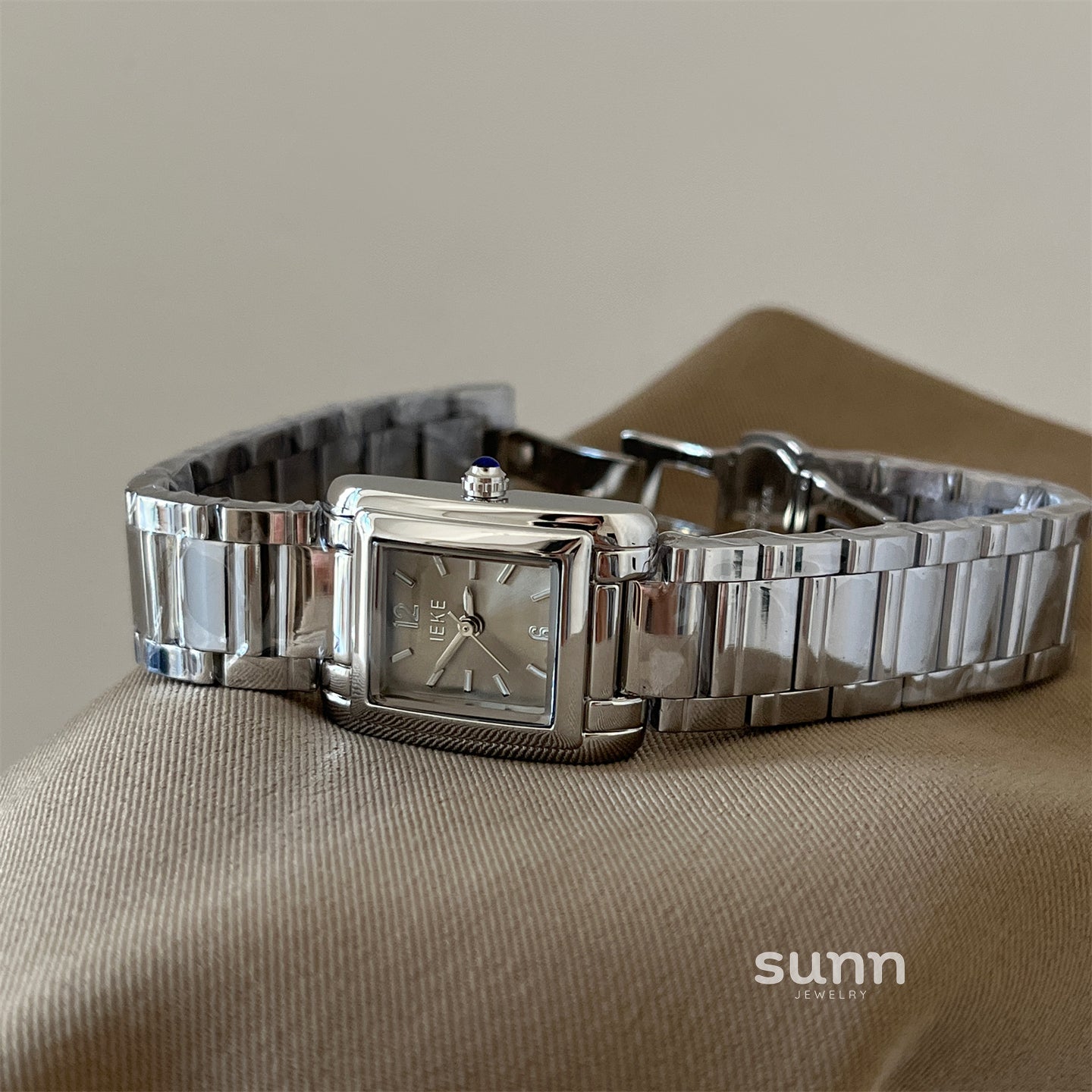 Lavender Square Steel Mesh Watch [R8PWX2A6]