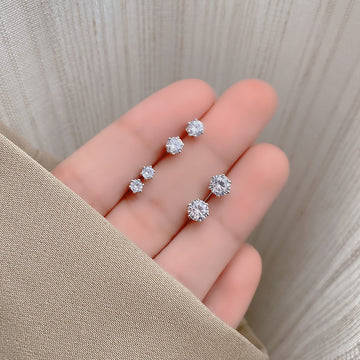 Laya Delicate Zircon Stud Set