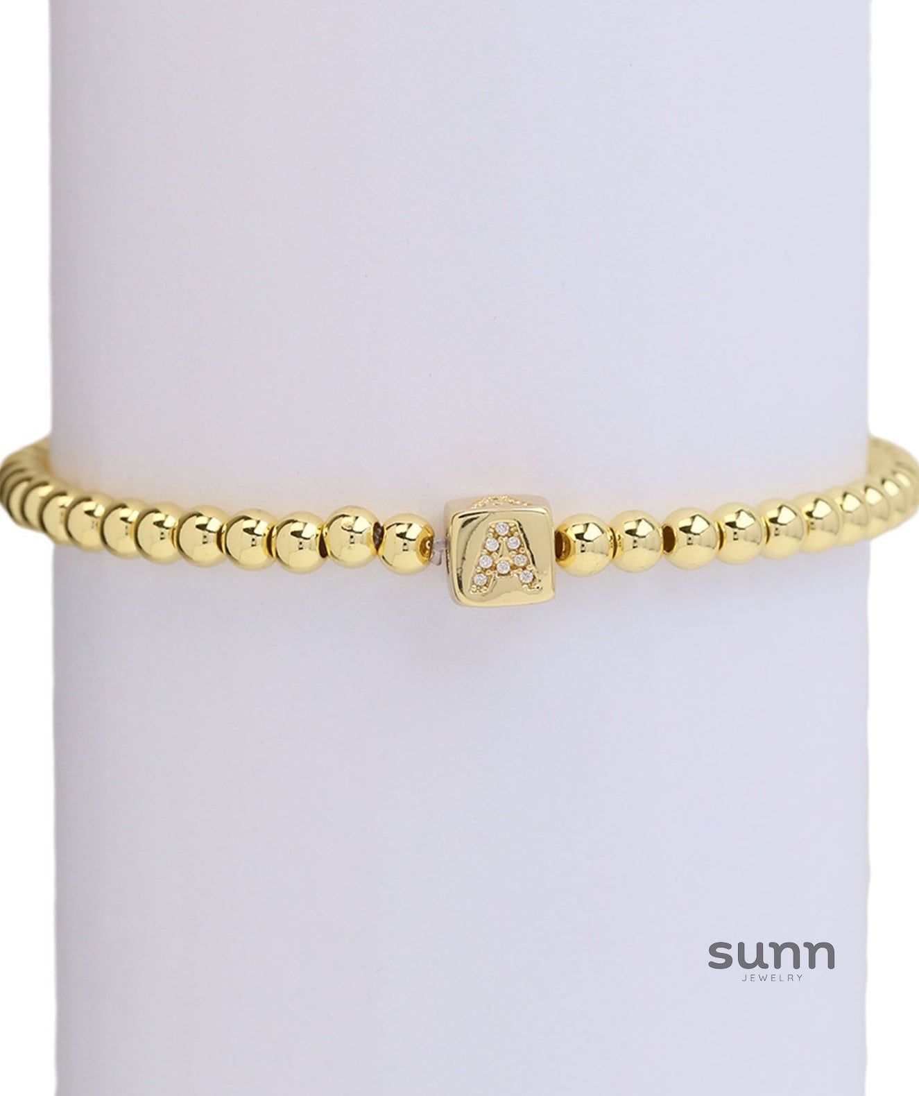 Layana Initial Cube Bracelet [NRUTBBOK]