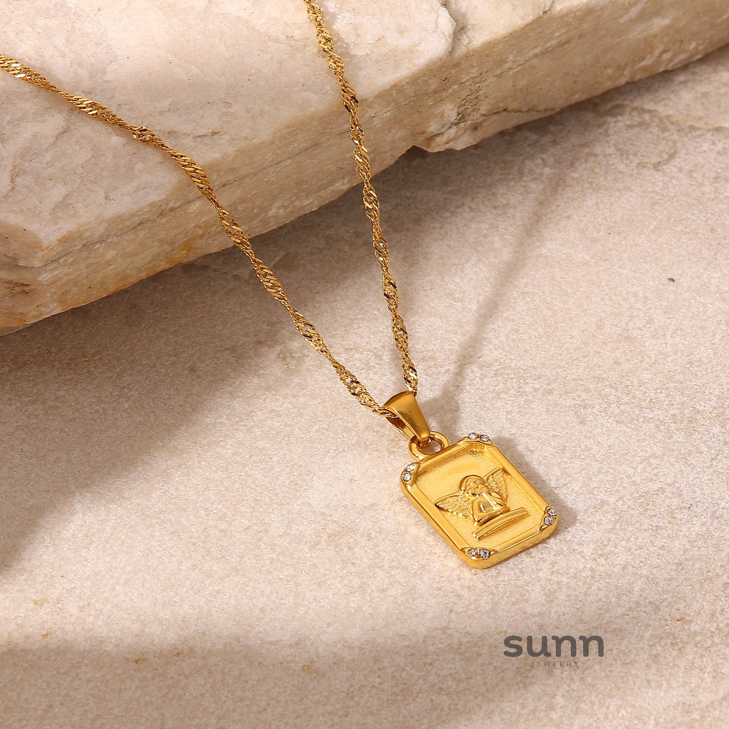 Layanna Gold Angel Necklace [HP8C199A]