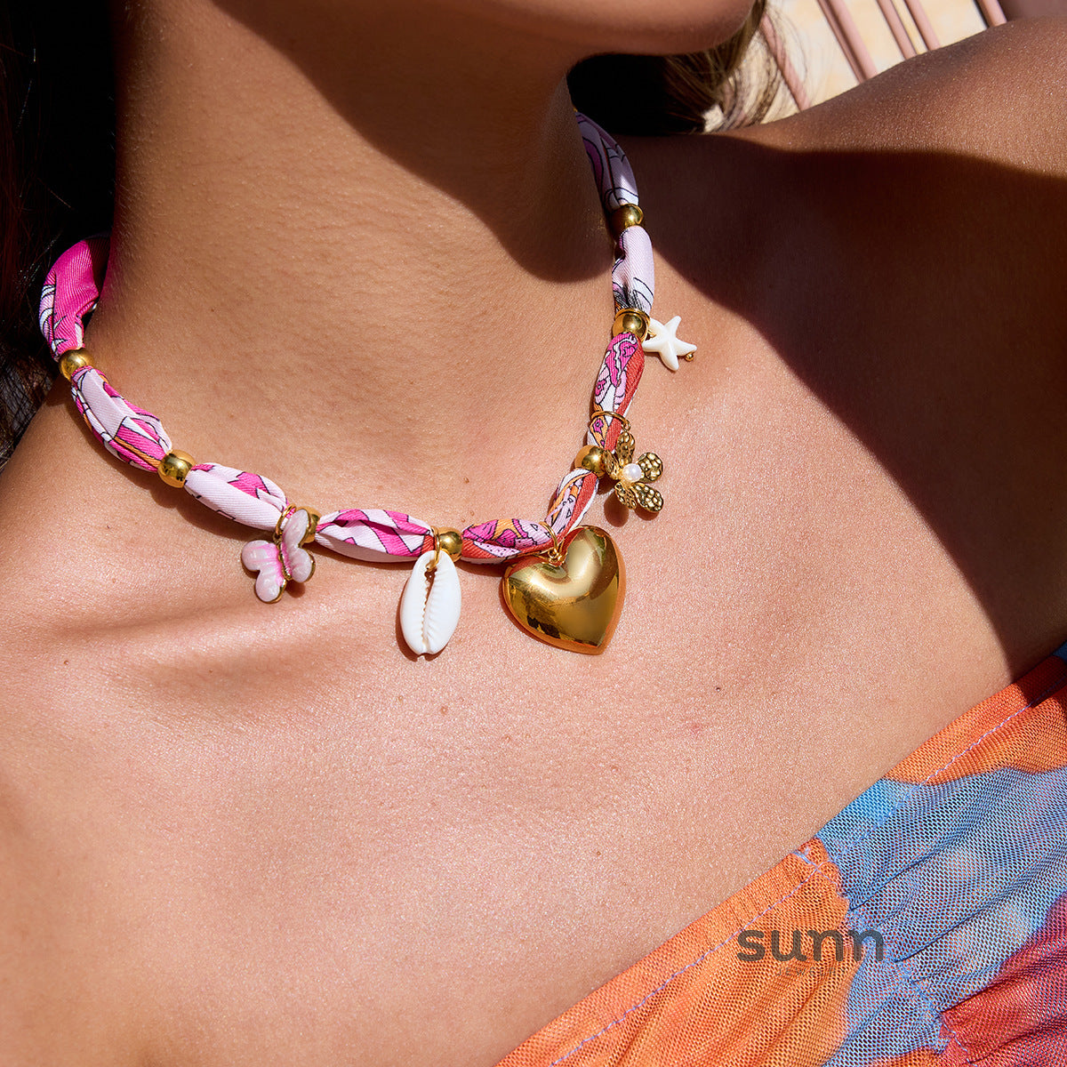 Layanna Sun Charm Necklace [NT1RFVMZ]