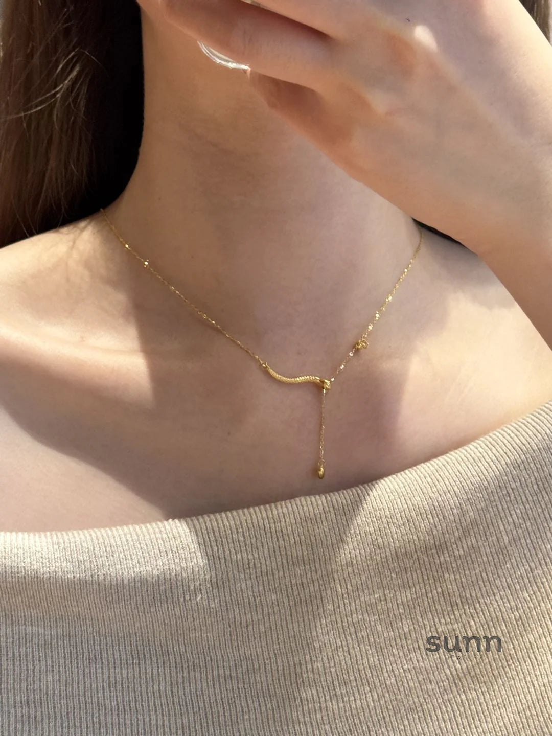 Laykin Celestial Serpentine Heart Necklace
