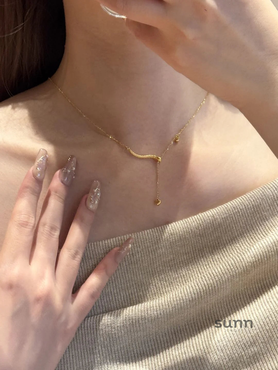 Laykin Celestial Serpentine Heart Necklace