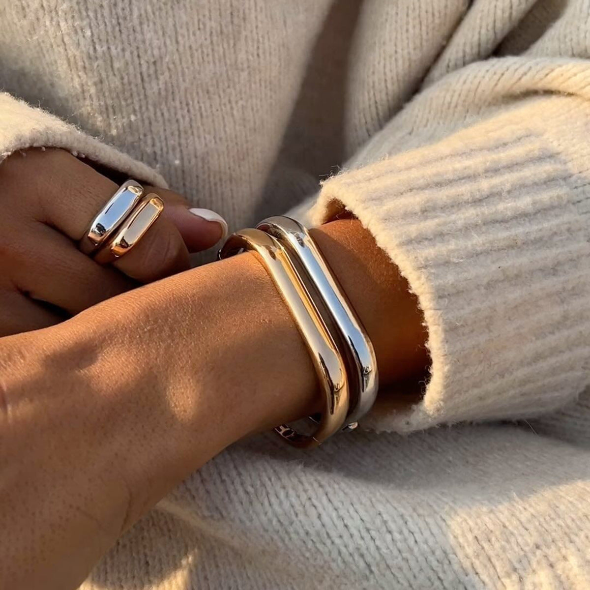 Layla Geometric Link Bracelet [P2ZK90SH]