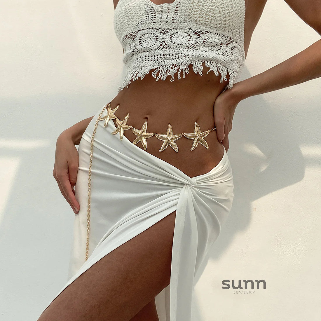 Layla Starfish Cross Waist Chain