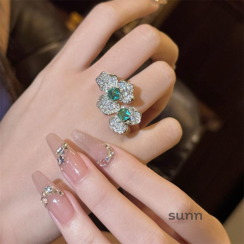Layne Mint Emerald Open Ring [Q2ORXMMM]