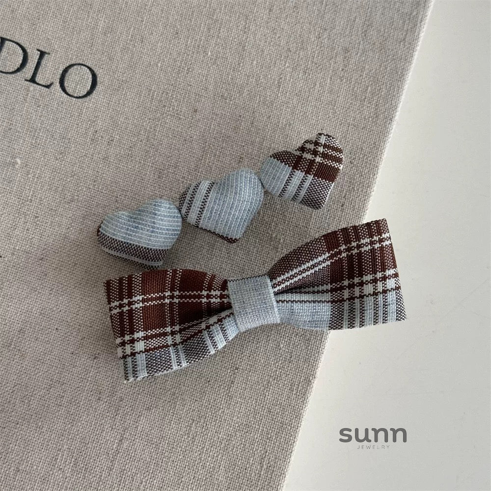 Leandra Plaid Bow Accessories [EM0B14AL]