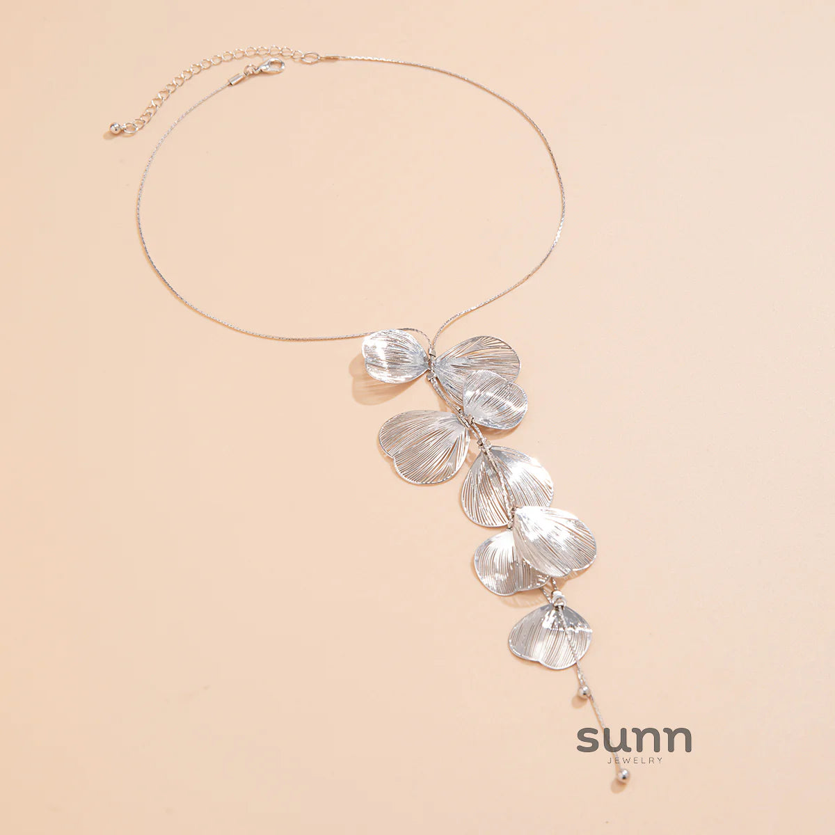 Leeah Ginkgo Tassel Necklace