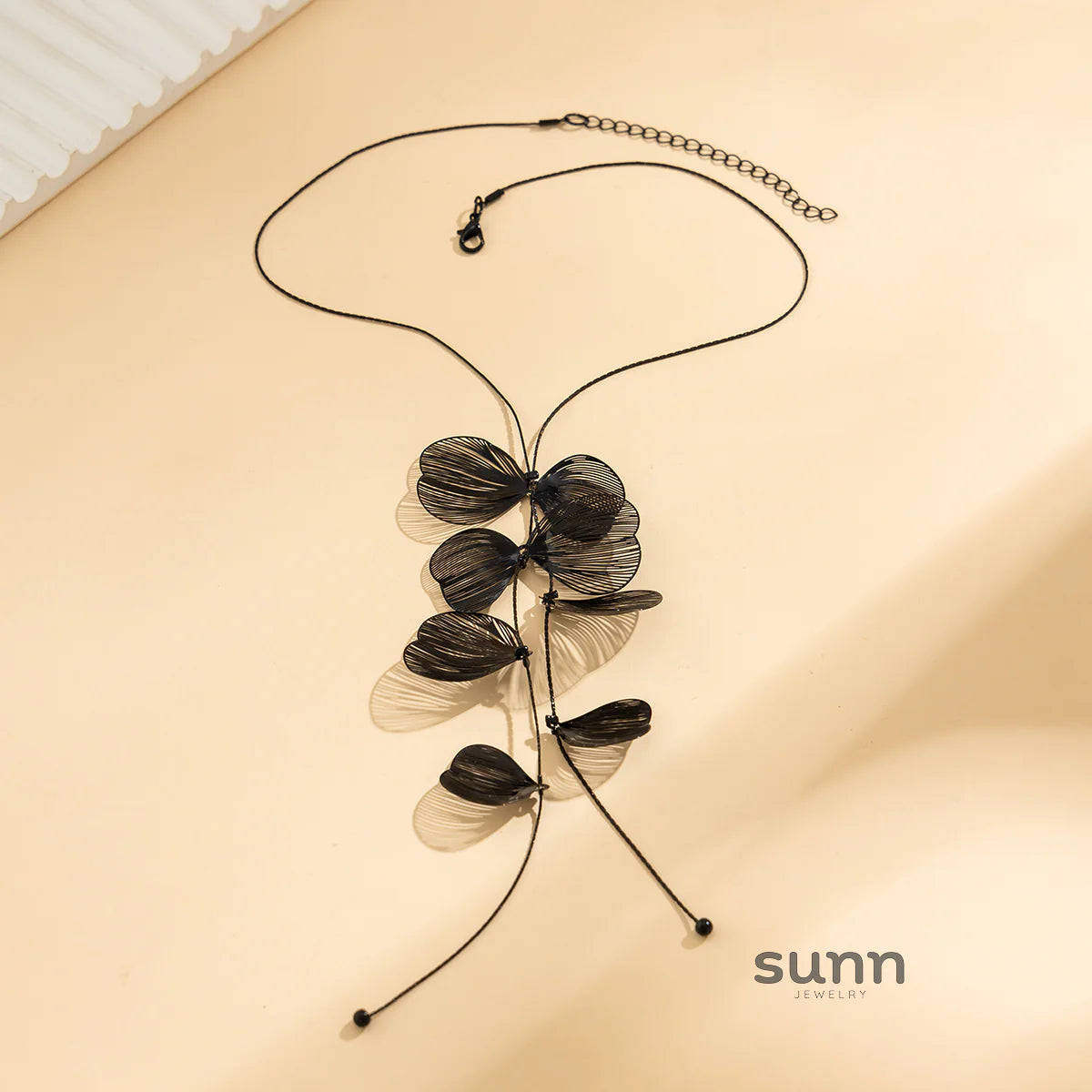Leeah Ginkgo Tassel Necklace