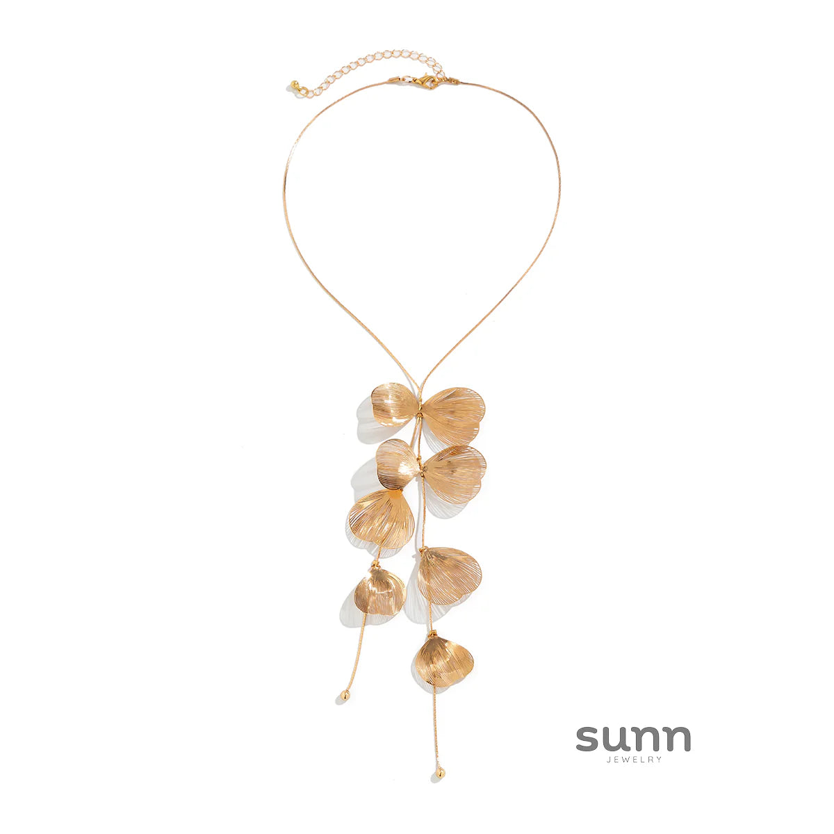 Leeah Ginkgo Tassel Necklace