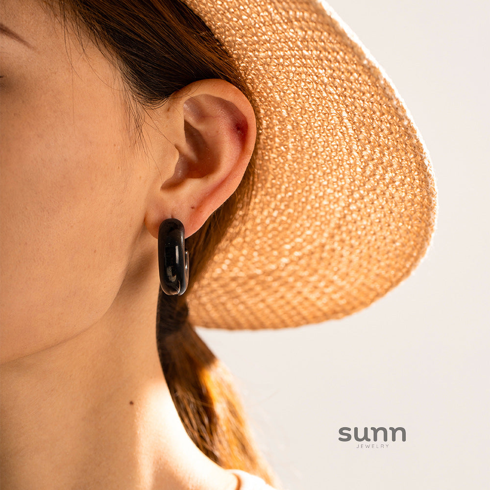 Leeanna Chunky Gold Hoop Earrings [NZ0BD908]