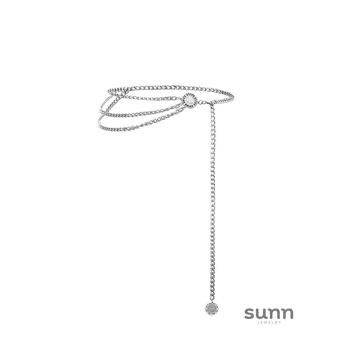 Leelah Multi-Layered Disc Waist Chain