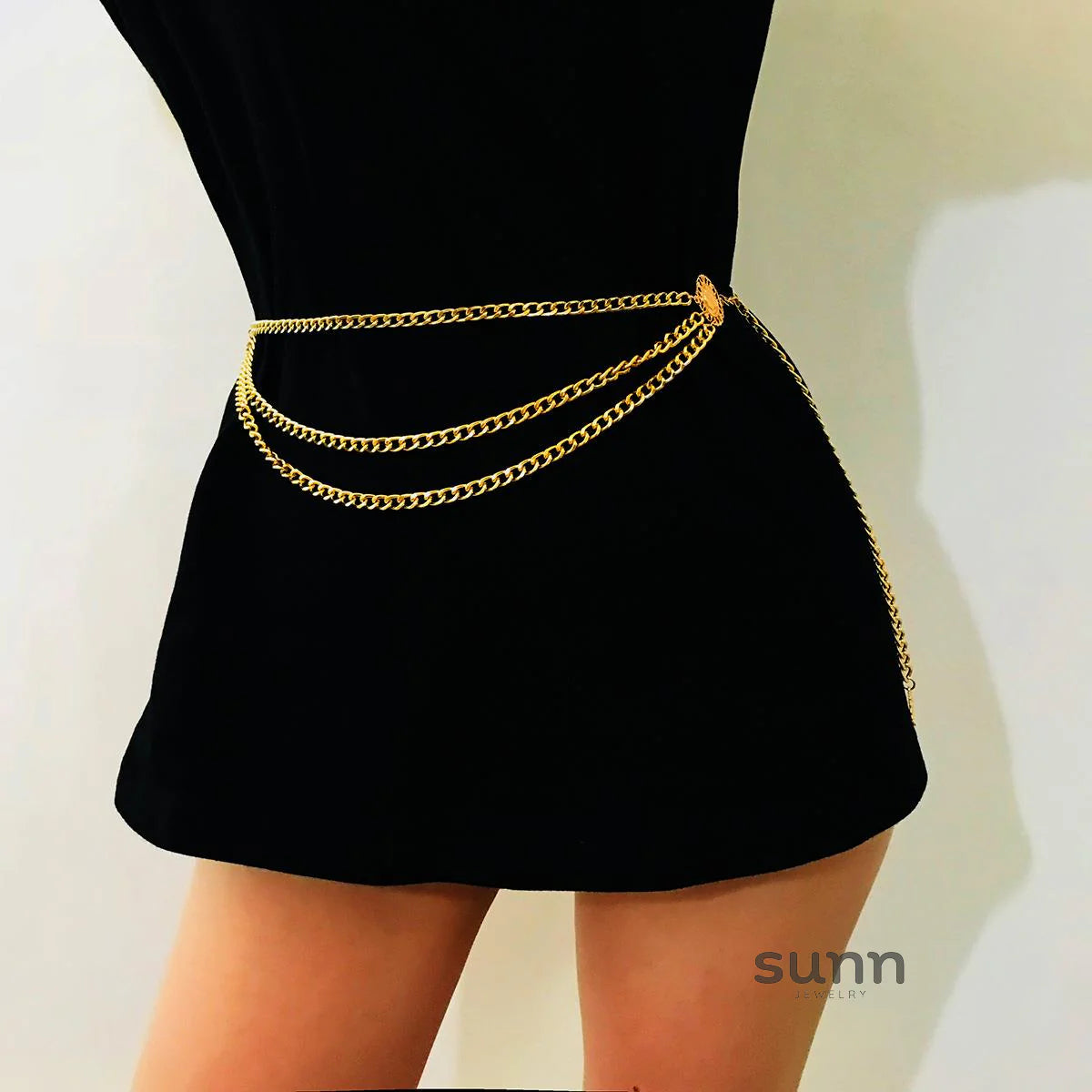 Leelah Multi-Layered Disc Waist Chain