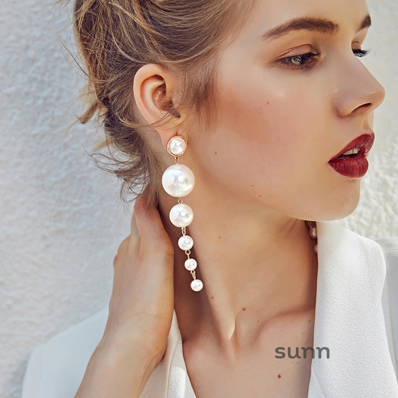 Leidy Pearl Drop Earrings [I634AQ42]