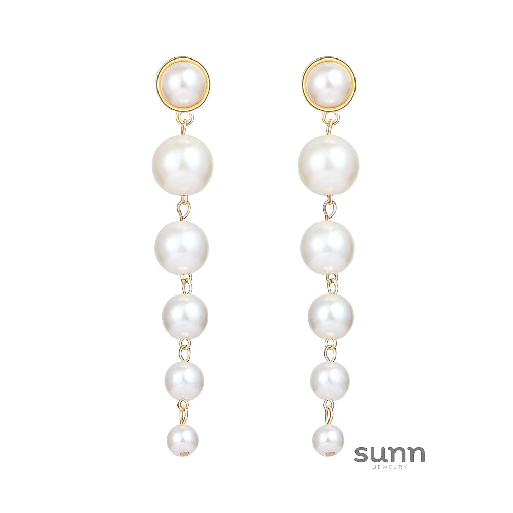 Leidy Pearl Drop Earrings [ST4EV62M]