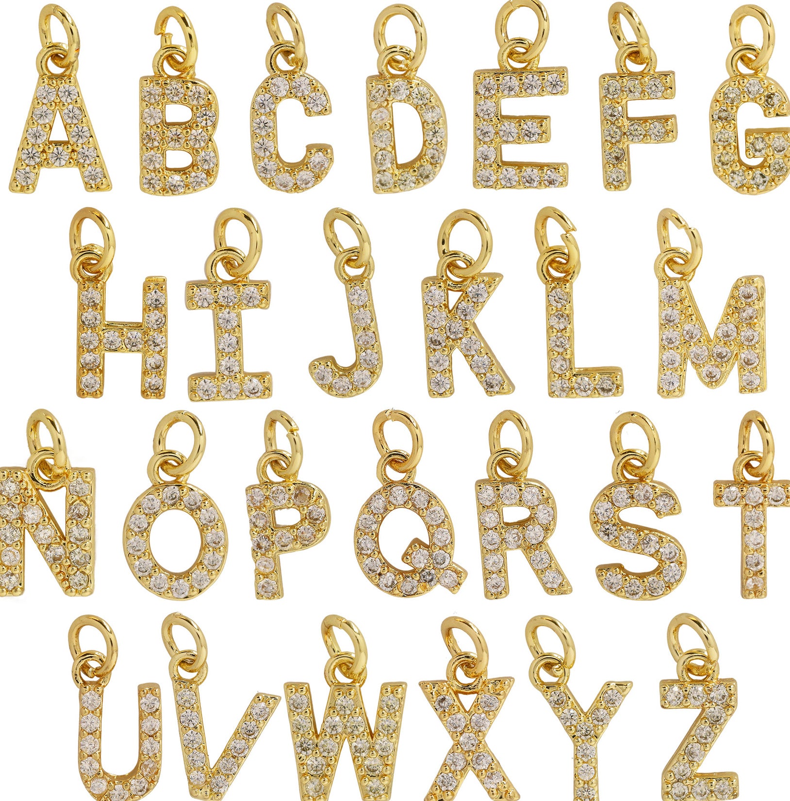 Leilah Zircon Initial Necklace [1MRZAWMV]