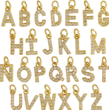 Leilah Zircon Initial Necklace [1MRZAWMV]