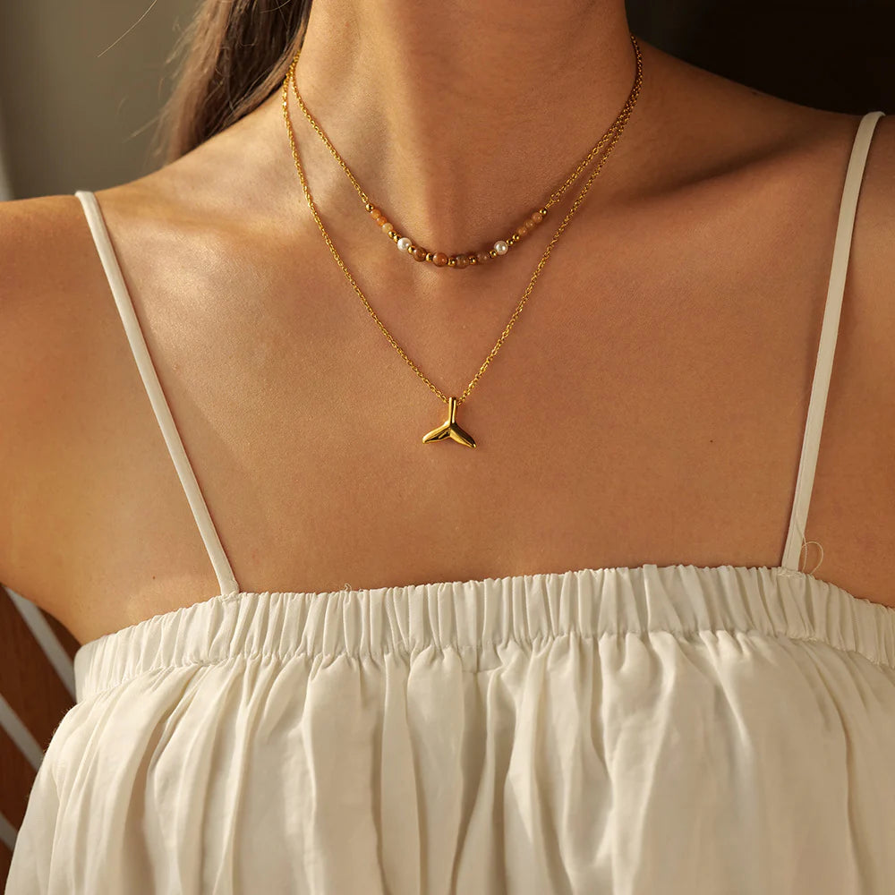 Leilani Double Fishtail Necklace