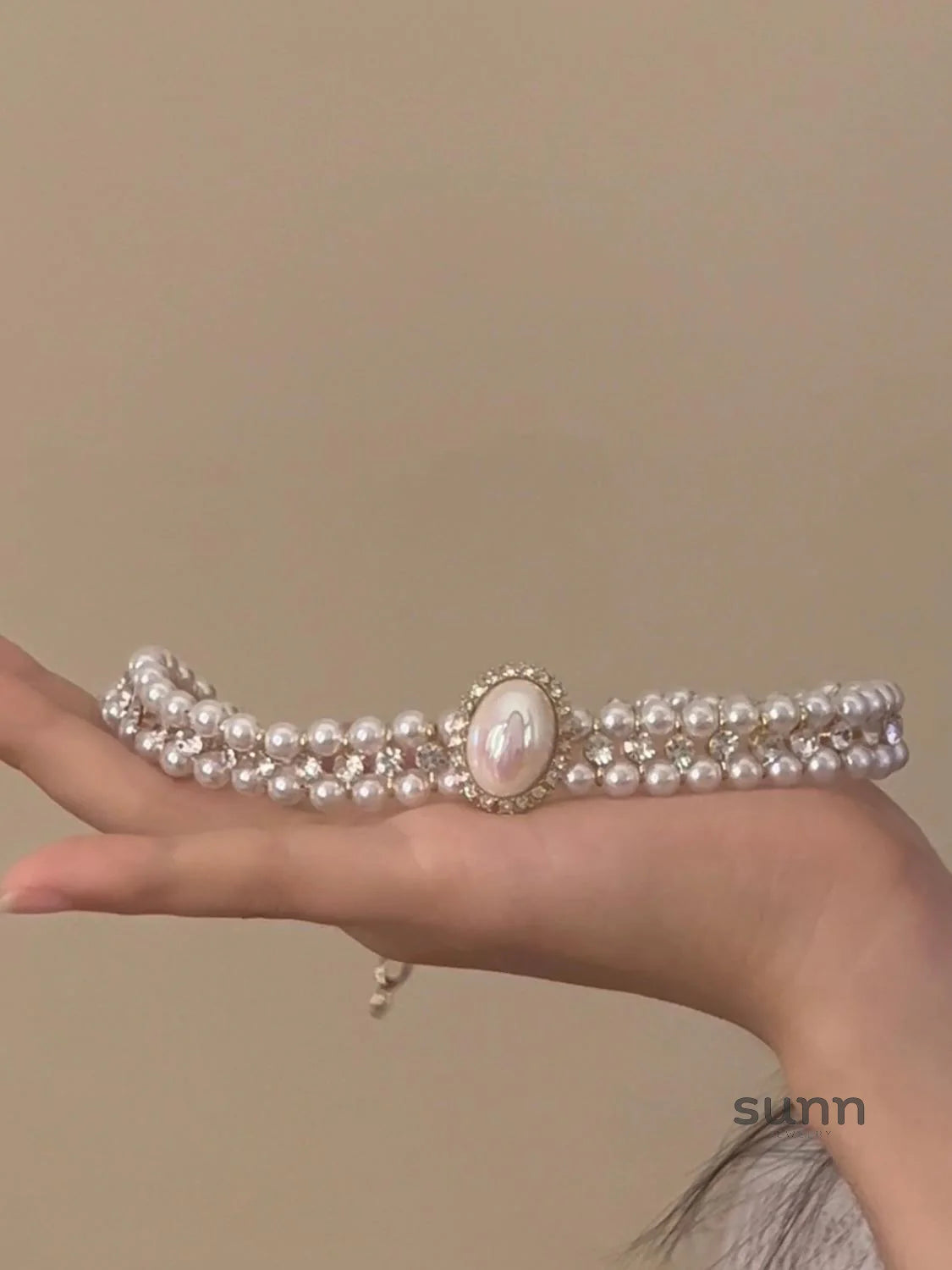 Leilanie Double Pearl Choker
